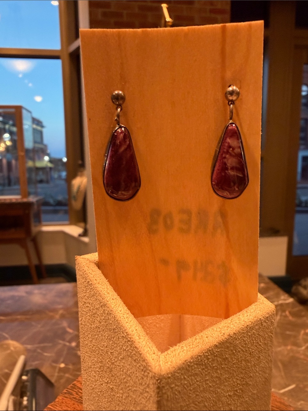 Purple Spiny Earrings